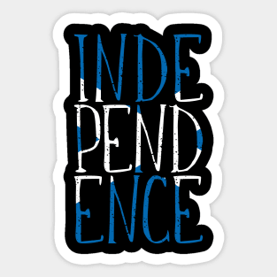 INDEPENDENCE, Scottish Independence Saltire Flag Slogan Sticker